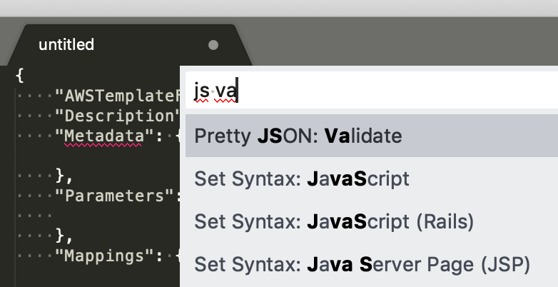 sublime text json formatter